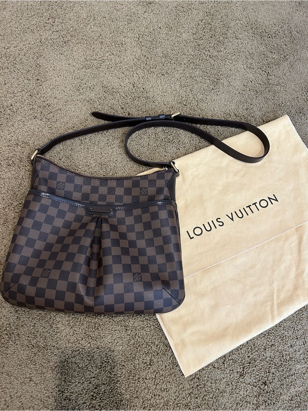 Louis Vuitton Ebene Damier Crossbody Bloomsbury pm